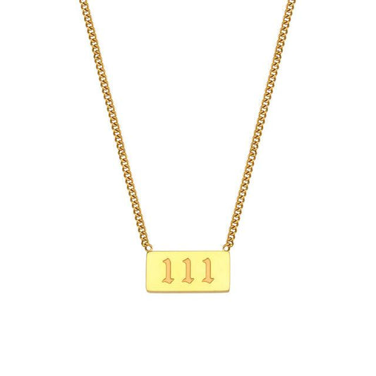 angel number necklace