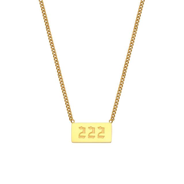 angel number necklace