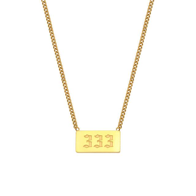 angel number necklace