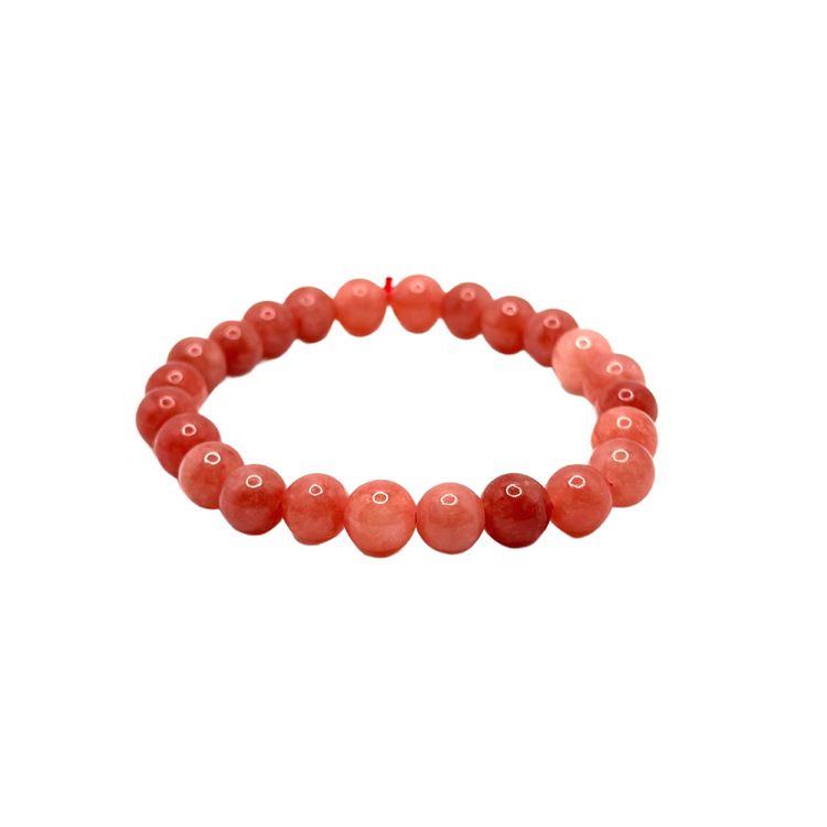 Strawberry Quartz Crystal Bracelet - Clarity | Love | Emotional Balance