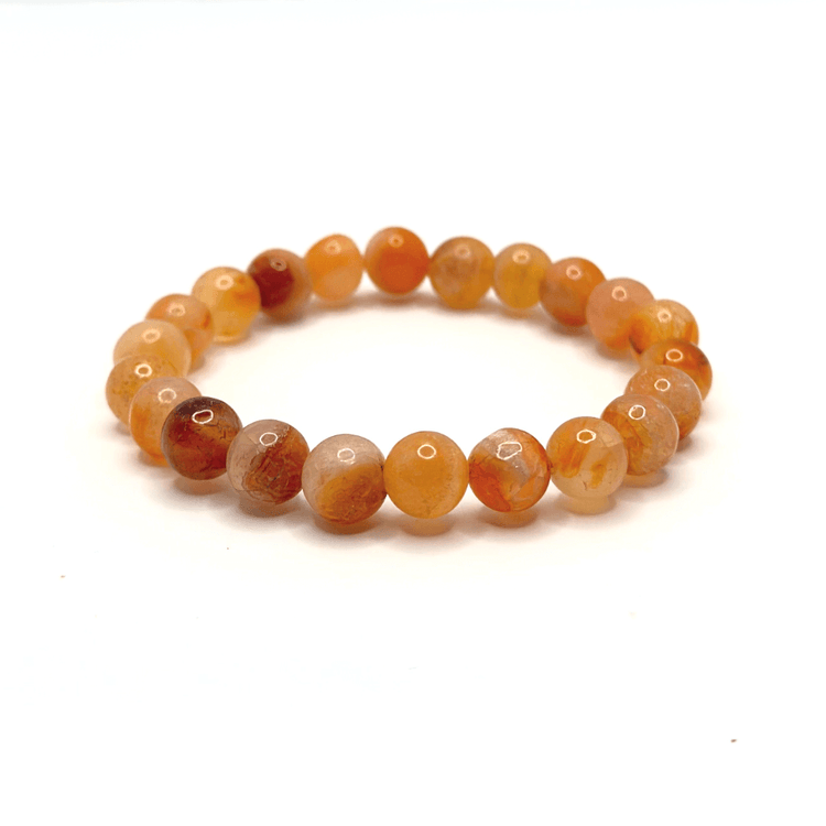 Carnelian Crystal Bracelet - Protection | Good Luck | Confidence