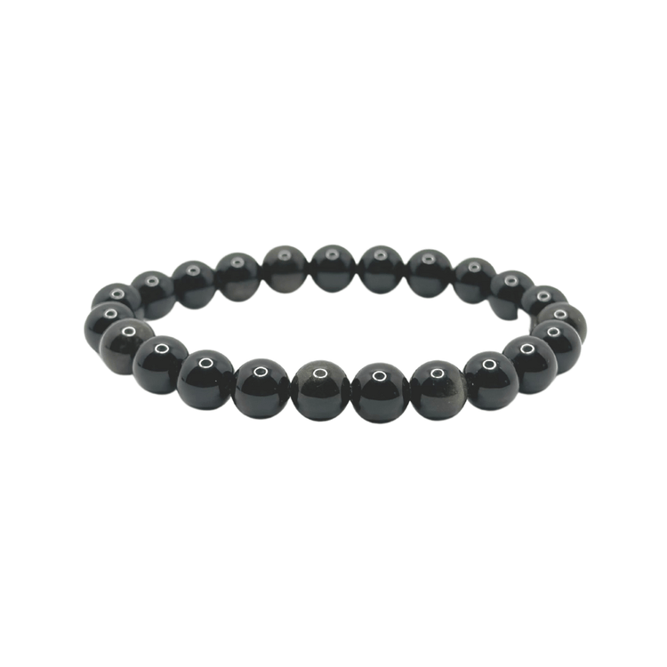 Gold Sheen Obsidian Crystal Bracelet - Grounding | Concentration | Communication