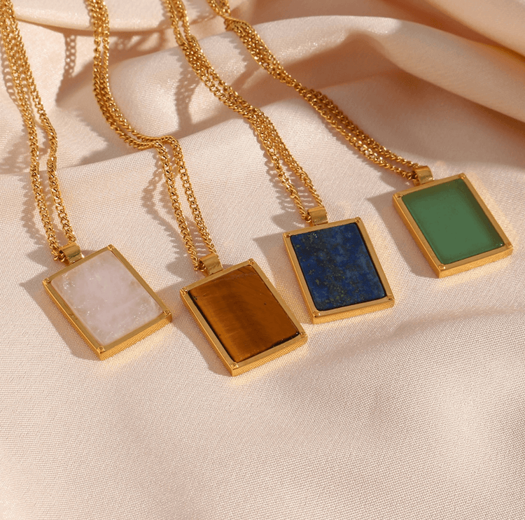 Gold Crystal Necklaces