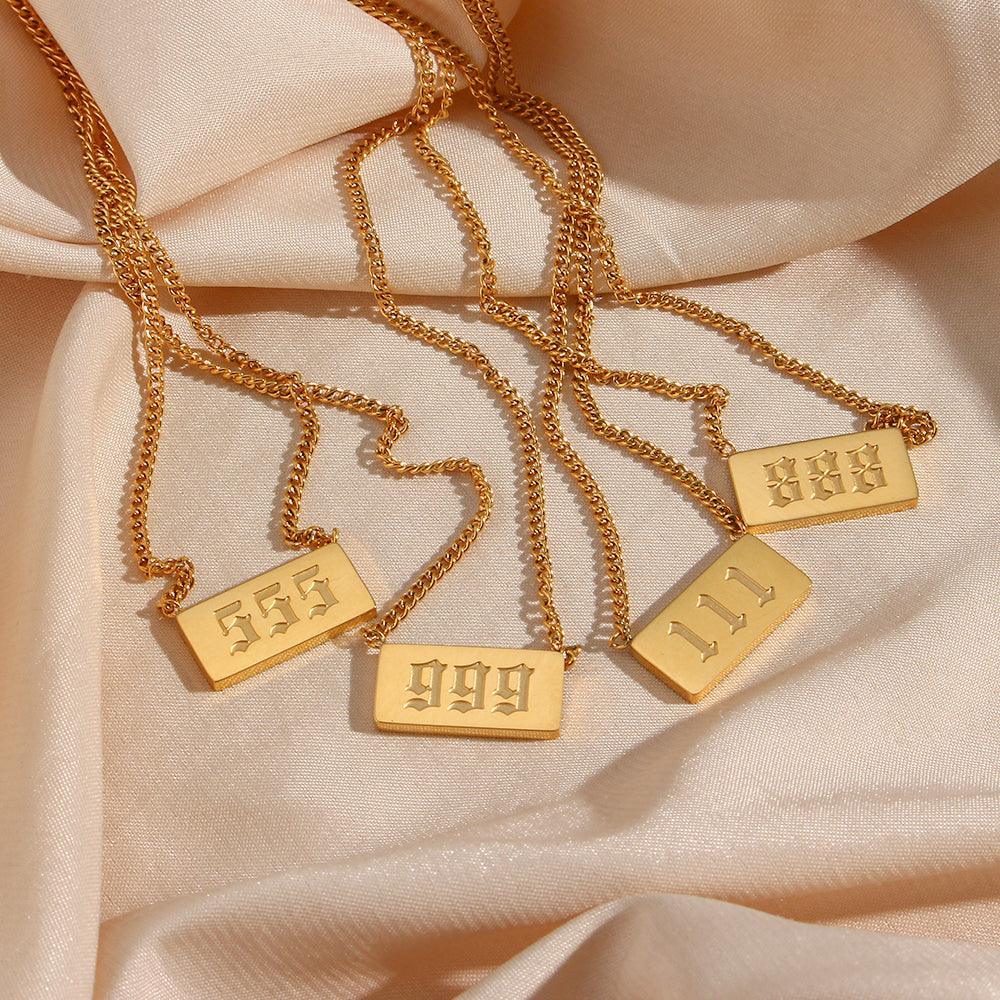 angel number necklace