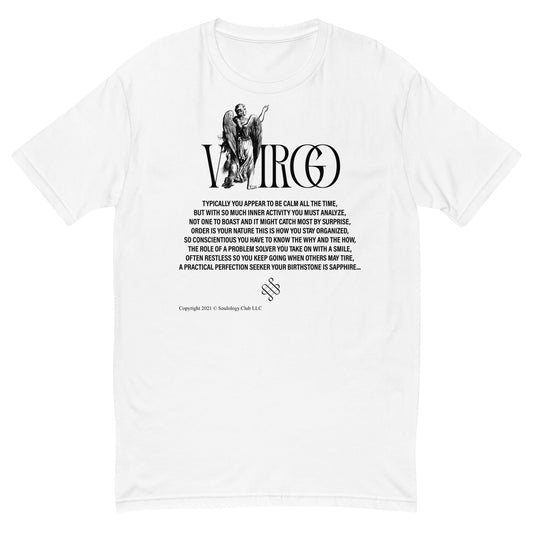 White Virgo Unisex Zodiac TShirt - Soulology.Club